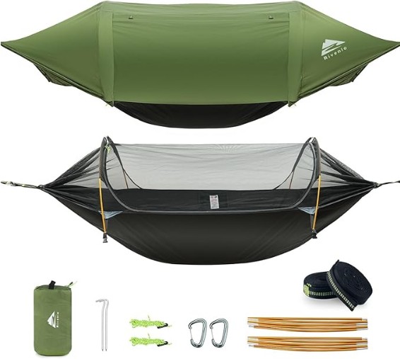 Rivenlo camping hammock tent with rainfly